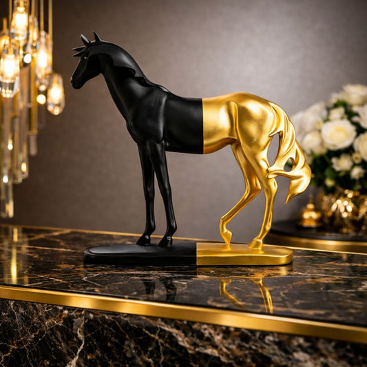 Ace of Spade Modern Horse Decorative Sculpture