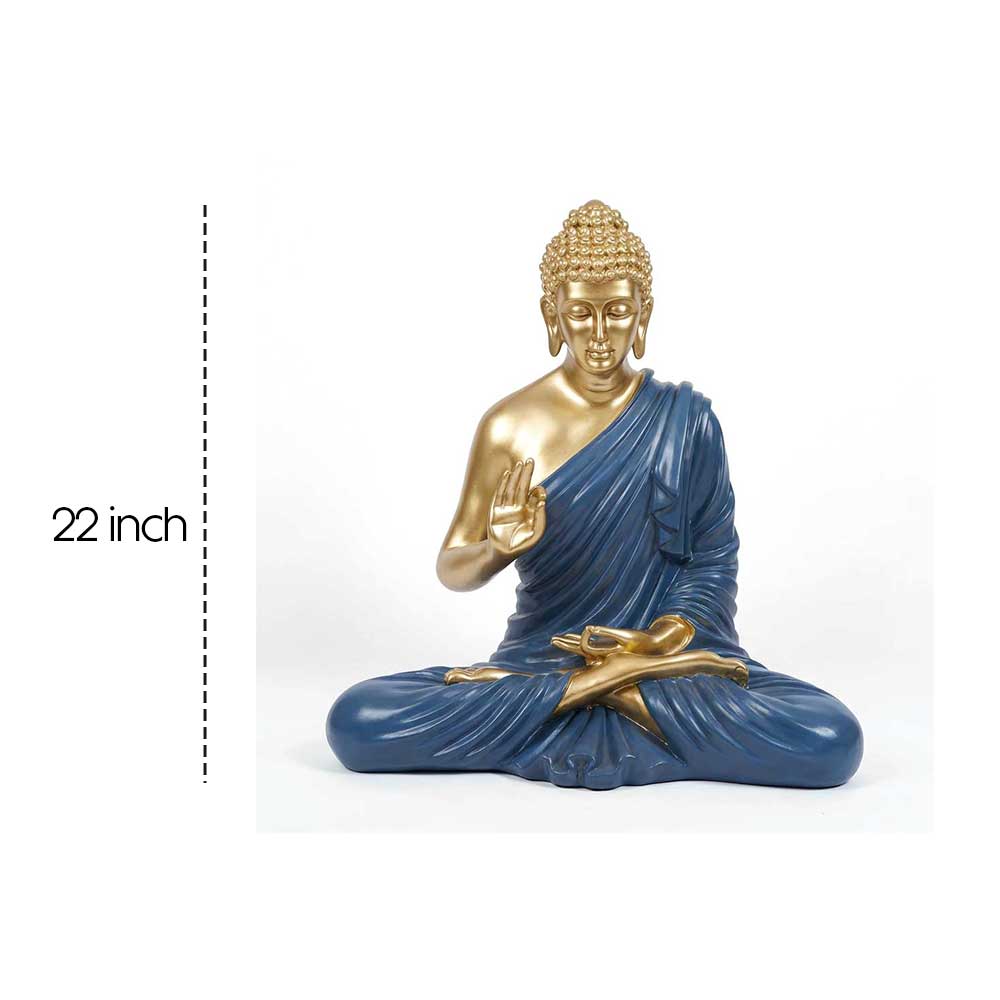 Grand Buddha Meditation Decorative Statue