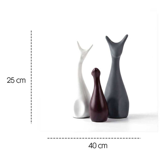 Cat Figurine Decorative Sculpture