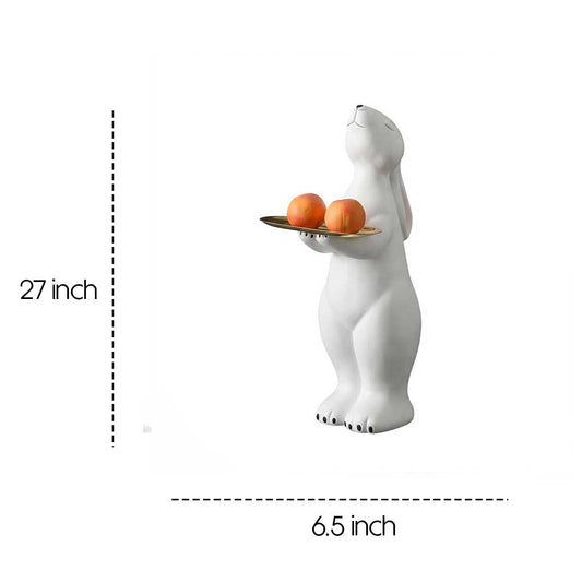 Cute Rabbit Decorative Tray Holder