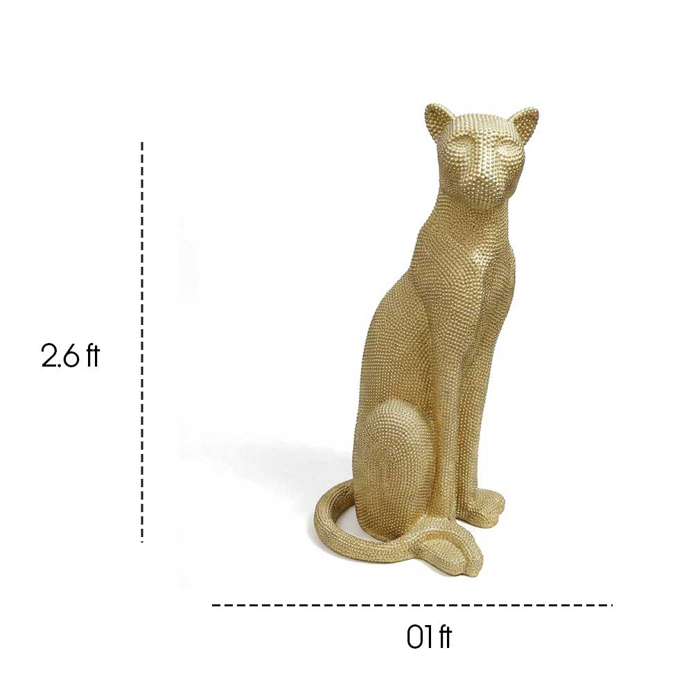 Dotted Cheetah Decorative Sculpture