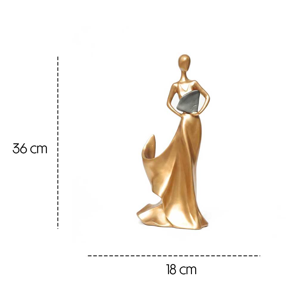 Pegesus Elegant Lady Wine Holder Sculpture