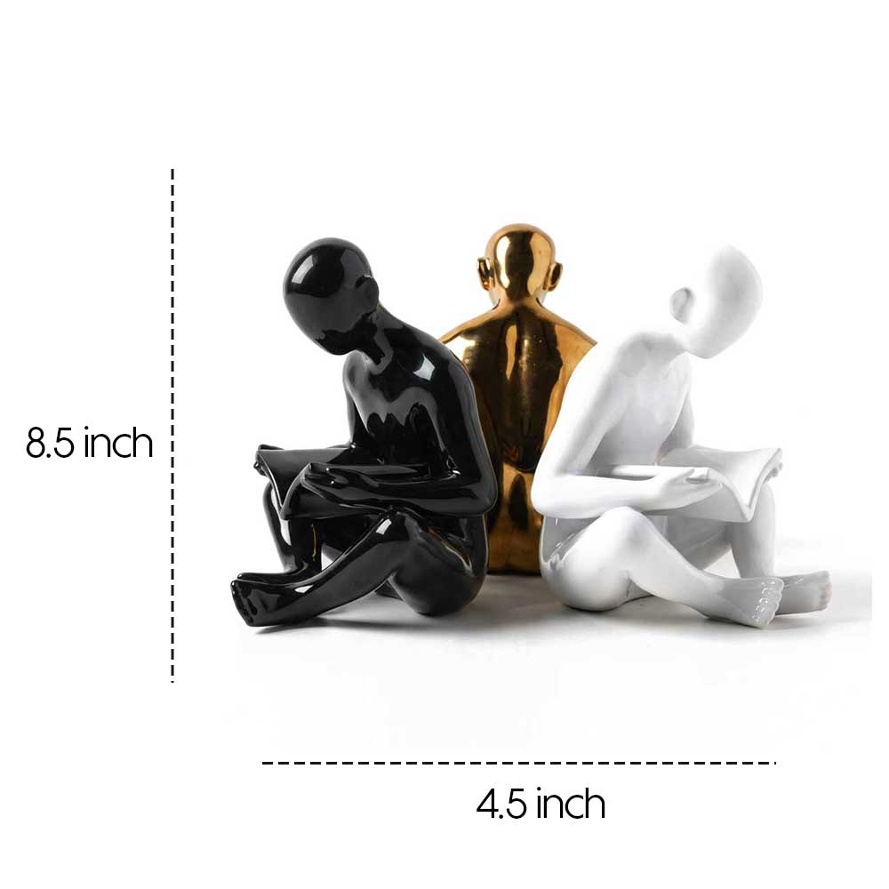 Reading Man Modern Art Sculpture