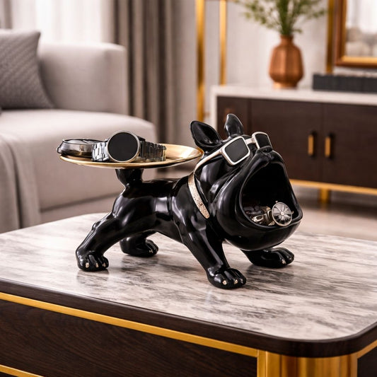Storage Dog Decorative Tray Organizer