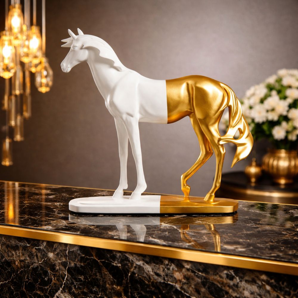Ace of Spade Modern Horse Decorative Sculpture