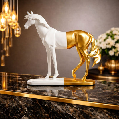 Ace of Spade Modern Horse Decorative Sculpture