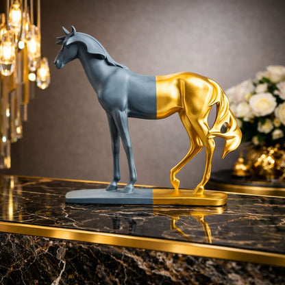 Ace of Spade Modern Horse Decorative Sculpture