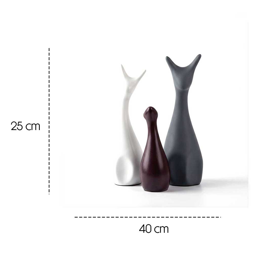 Cat Figurine Decorative Sculpture