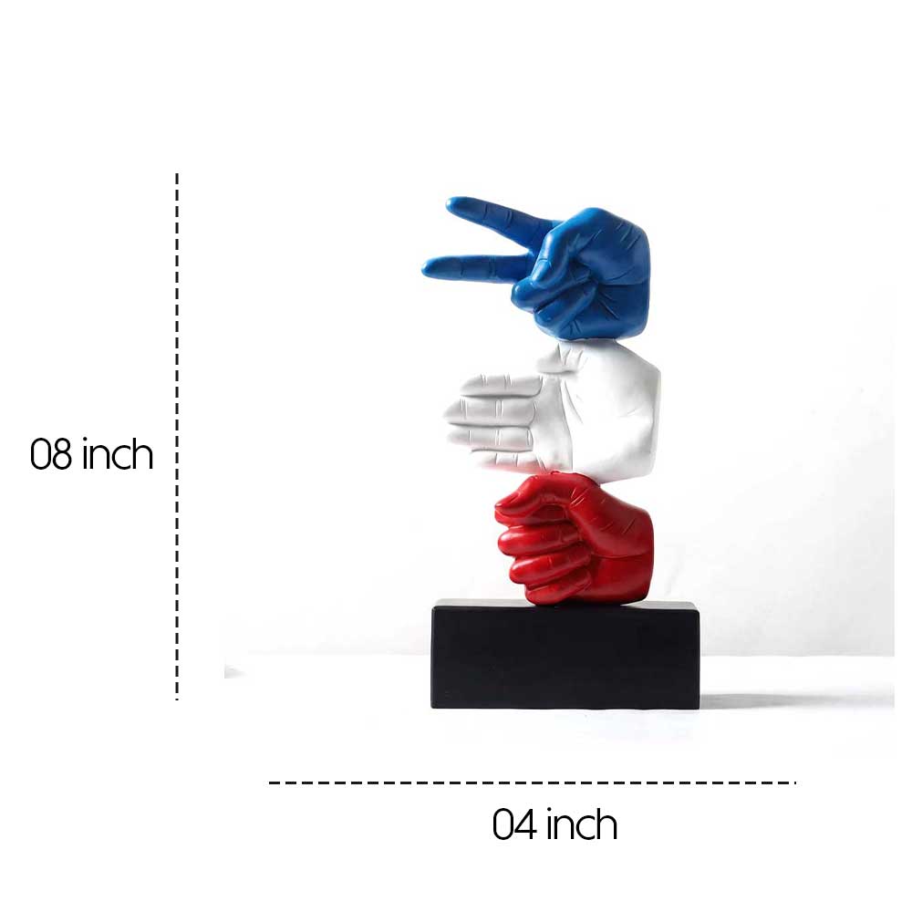 Colourful Hand Modern Art Sculpture
