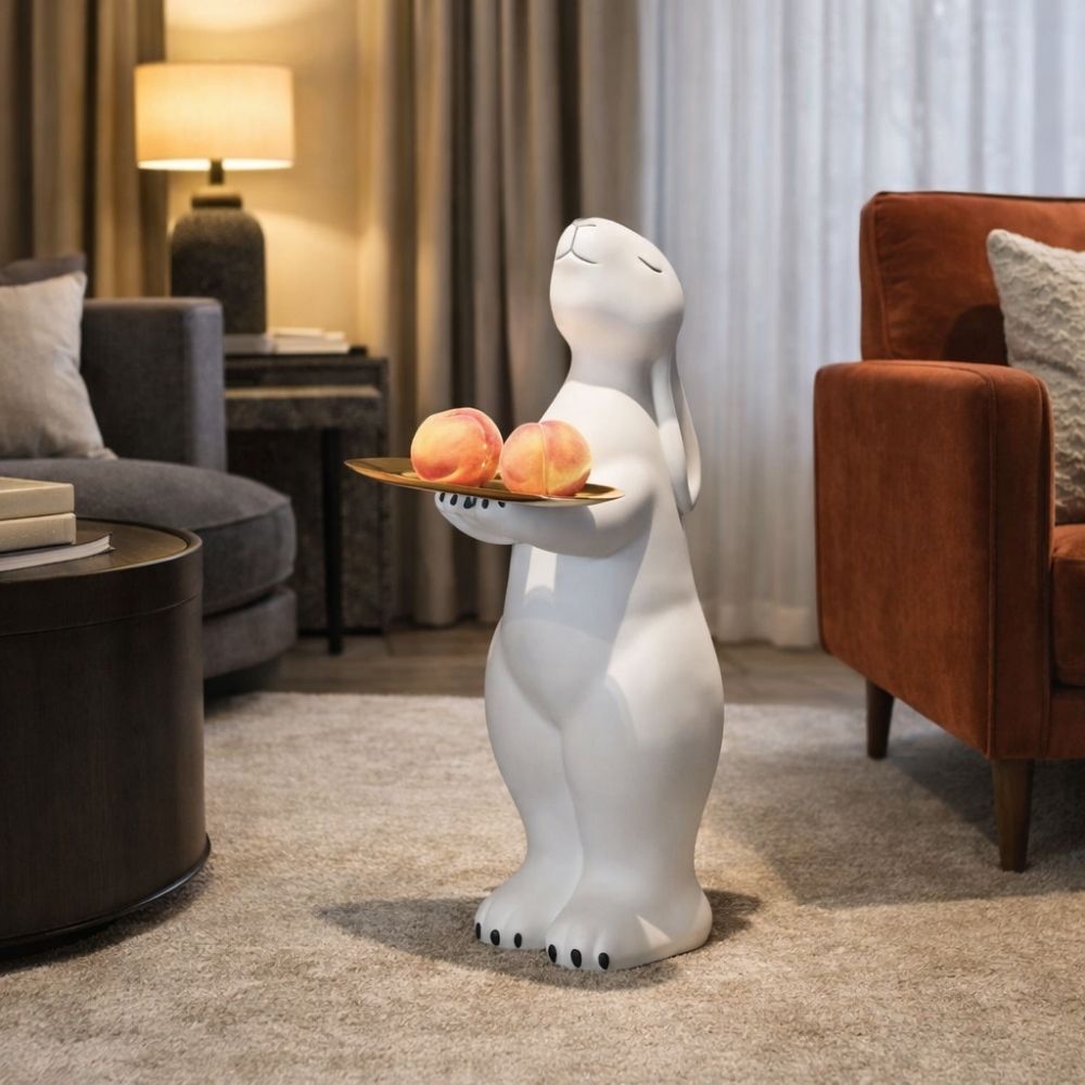 Cute Rabbit Decorative Tray Holder