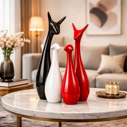 Deer Set of 3 Decorative Sculptures