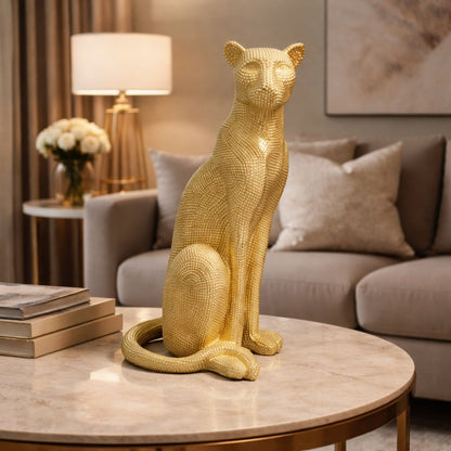Dotted Cheetah Decorative Sculpture