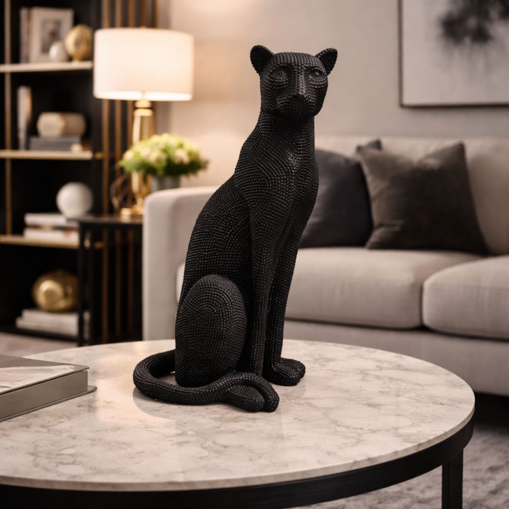Dotted Cheetah Decorative Sculpture