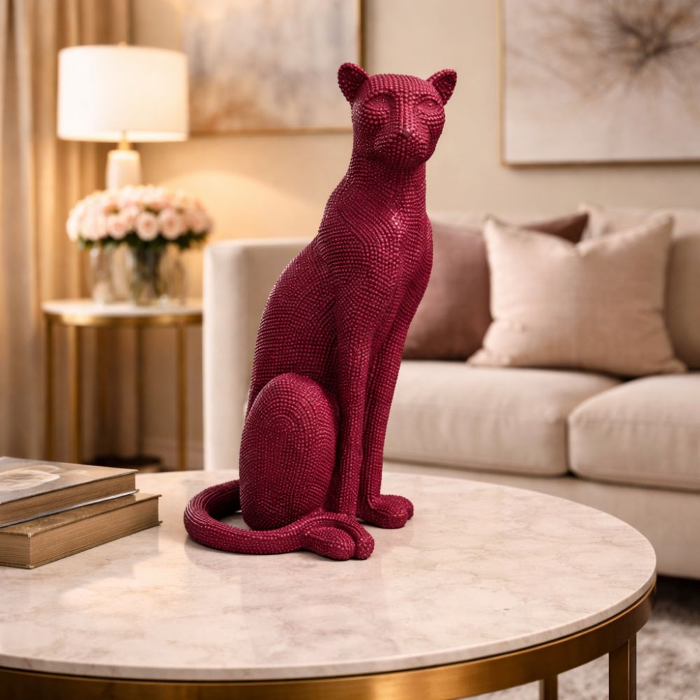 Dotted Cheetah Decorative Sculpture