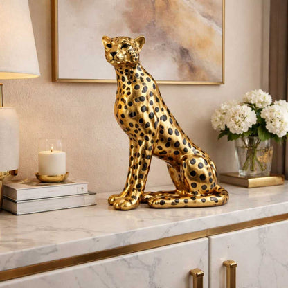 Small Cheetah Luxury Decorative Sculpture