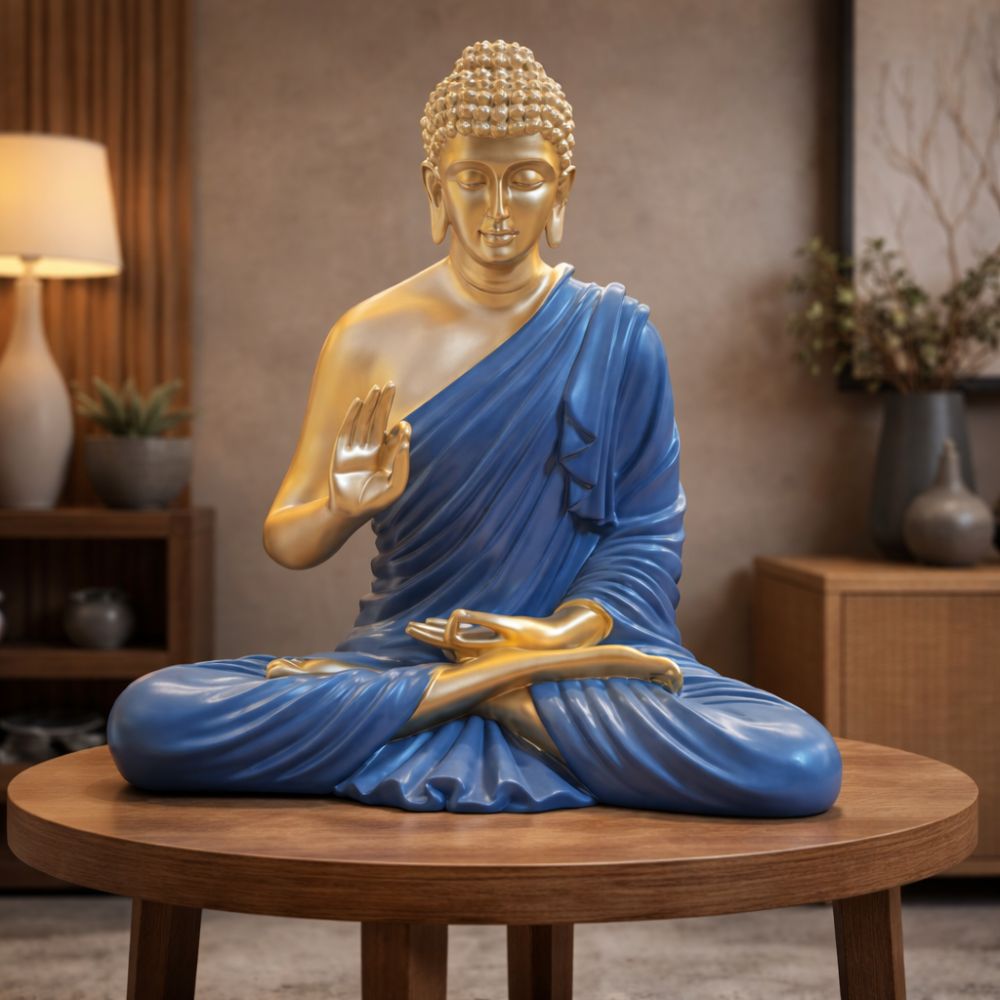 Grand Buddha Meditation Decorative Statue