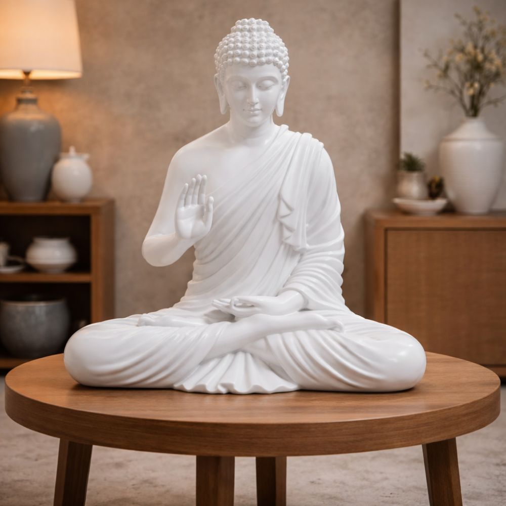 Grand Buddha Meditation Decorative Statue