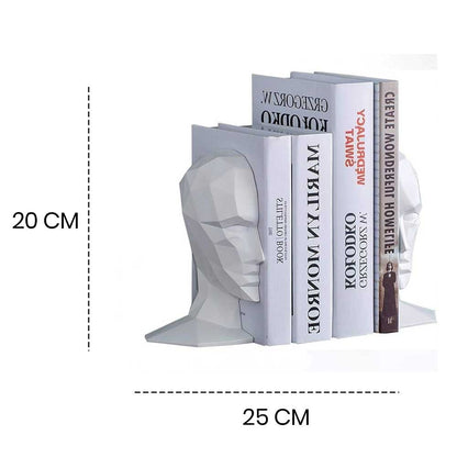 Human Bookend – Modern Face Book Holder