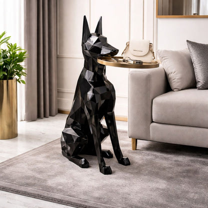 Luna Dog Decorative Side Table Sculpture