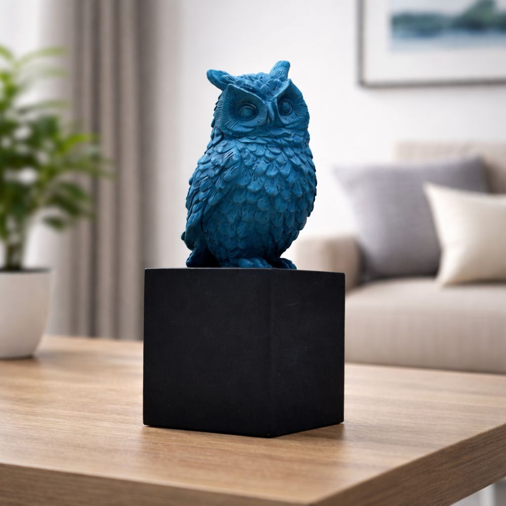Owl Decorative Sculpture – Wisdom Bird Figurine
