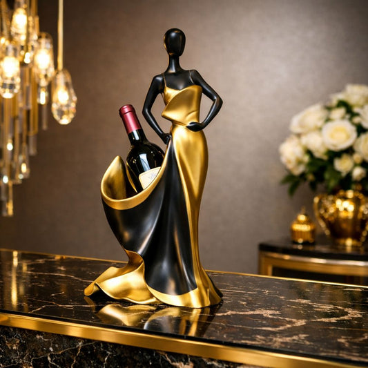 Pegesus Elegant Lady Wine Holder Sculpture