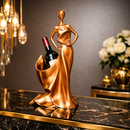 Pegesus Elegant Lady Wine Holder Sculpture