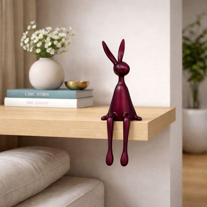 Rabbit Sitting Decor Sculpture