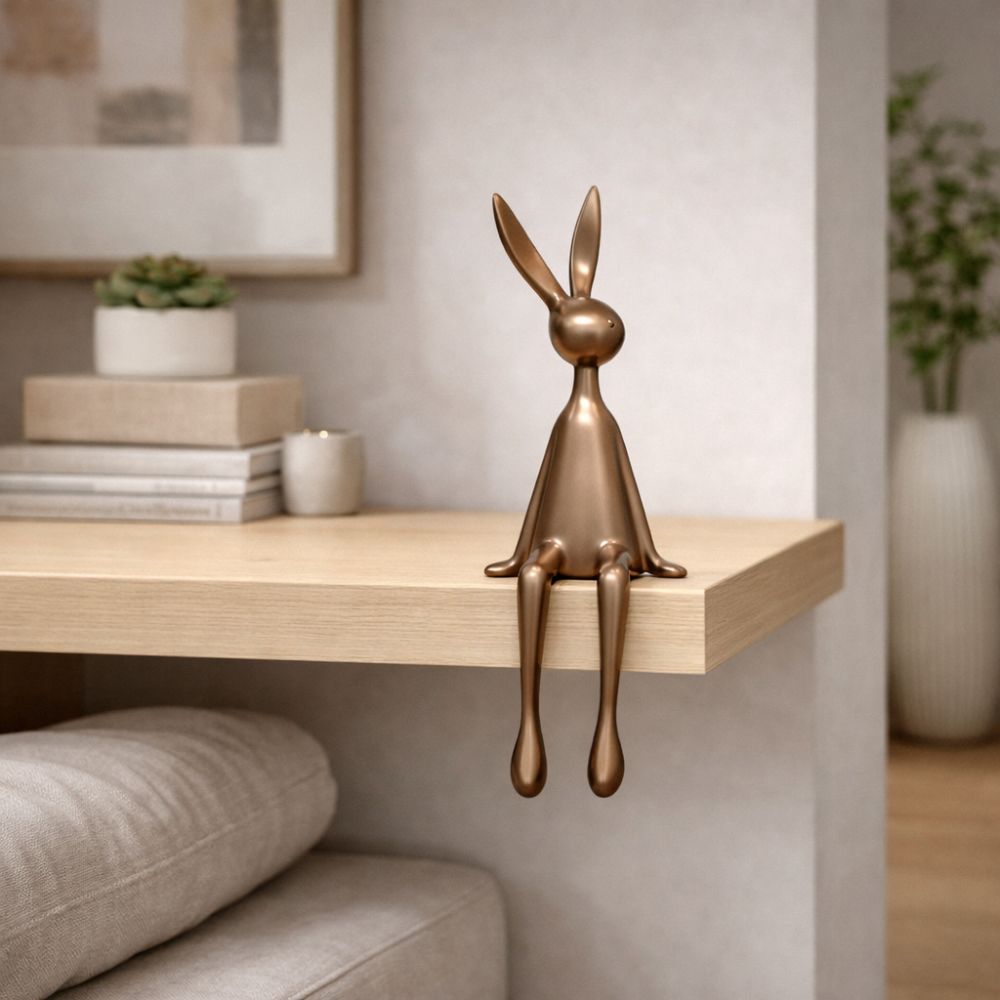 Rabbit Sitting Decor Sculpture