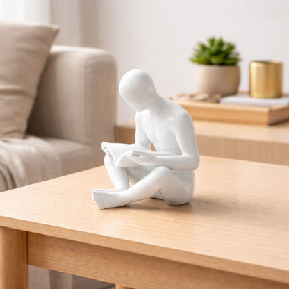 Reading Man Modern Art Sculpture