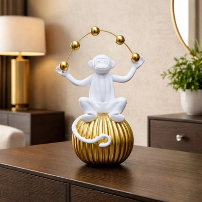 Ring Monkey Decorative Sculpture