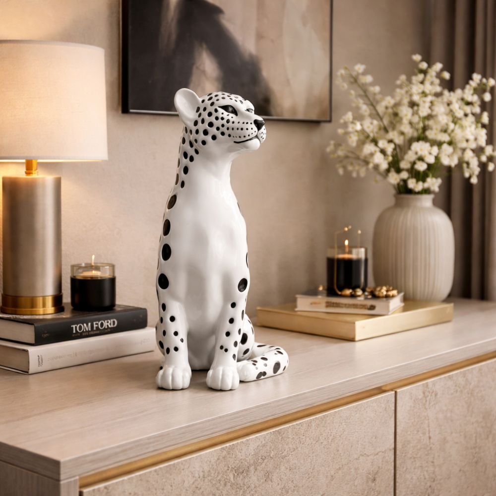 Small Cheetah Luxury Decorative Sculpture